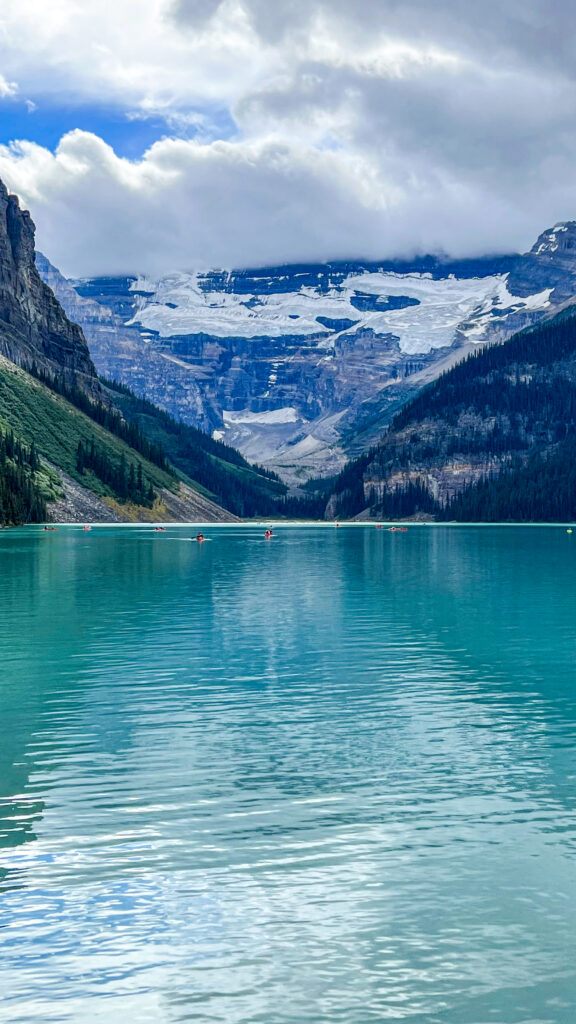 Lake Louise and Victoria Glacier in Banff National Park, Alberta.